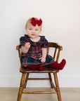 Christmas Plaid Smocked Dress Mebie Baby