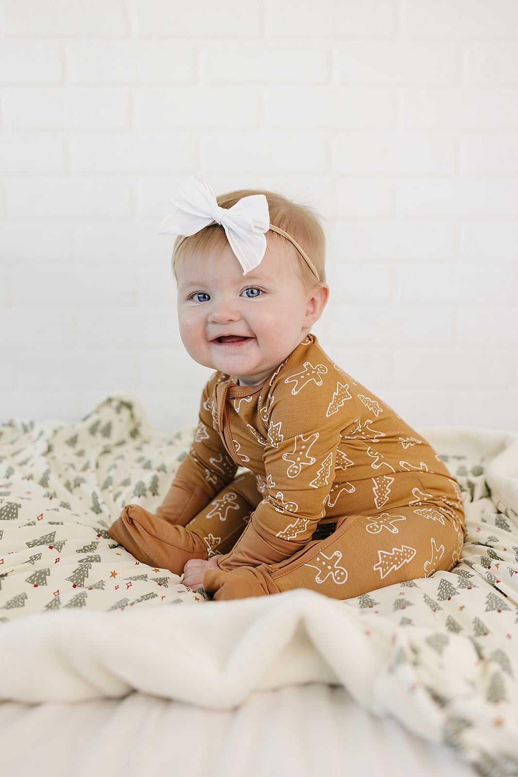 Christmas Trees Bamboo Fleece Quilt Mebie Baby
