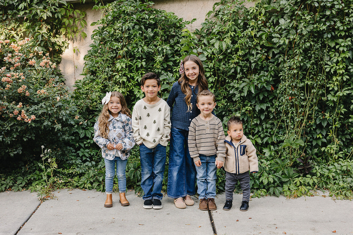 Navy Cable Knit Cardigan Mebie Baby