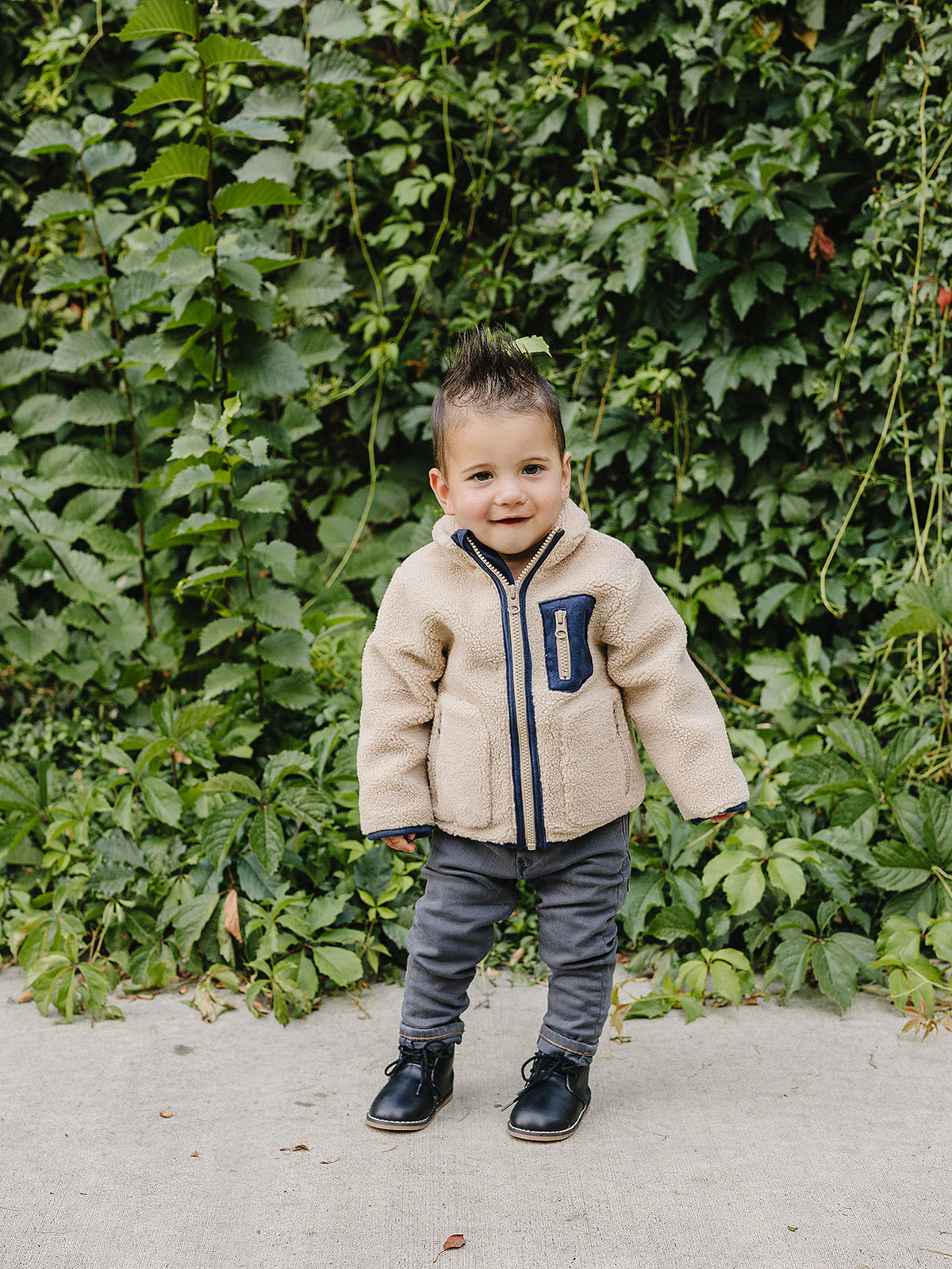 Sherpa Zip-Up Jacket Mebie Baby