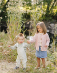 Grey Knit Overalls