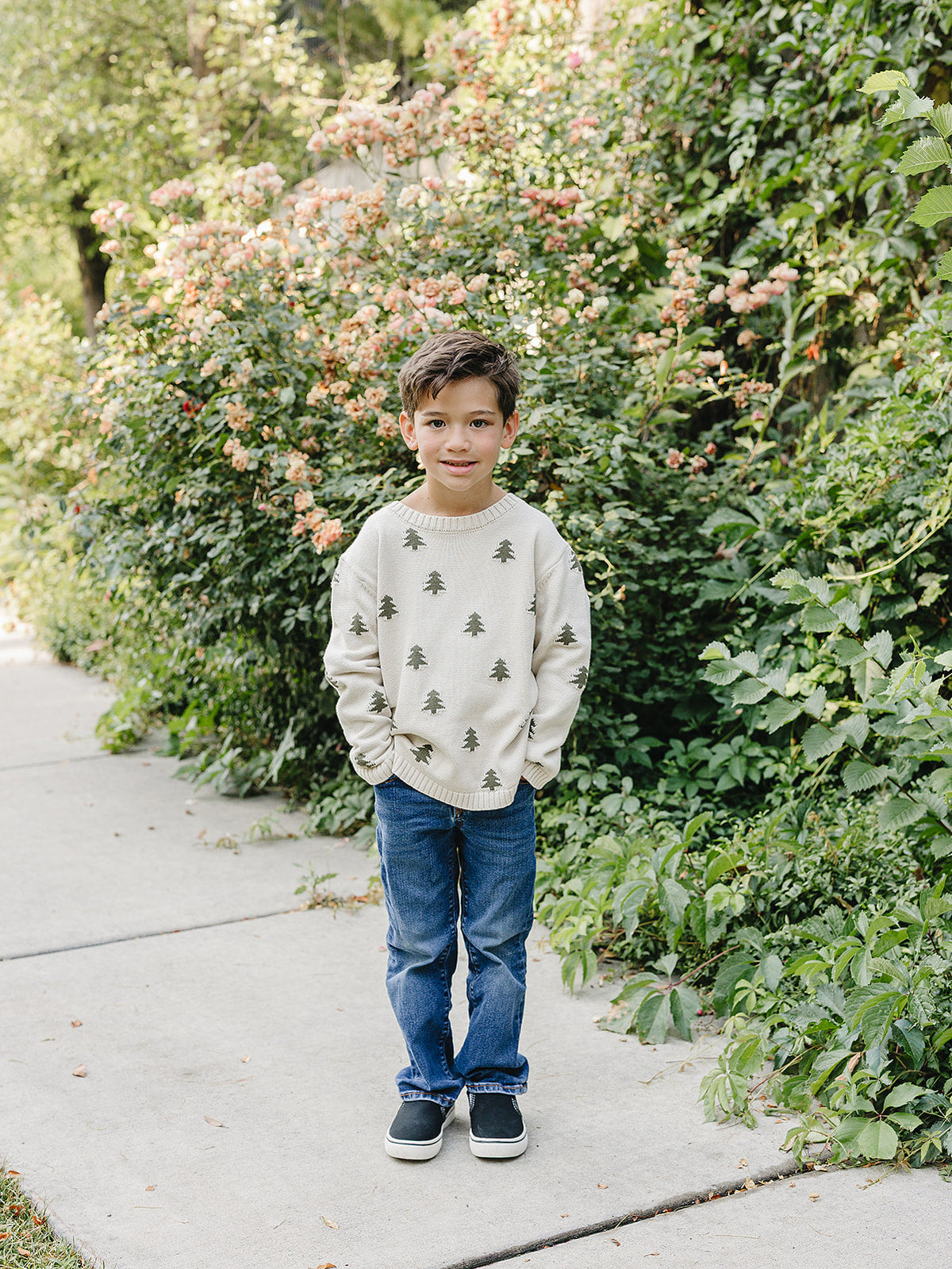 Pine Tree Knit Sweater Mebie Baby