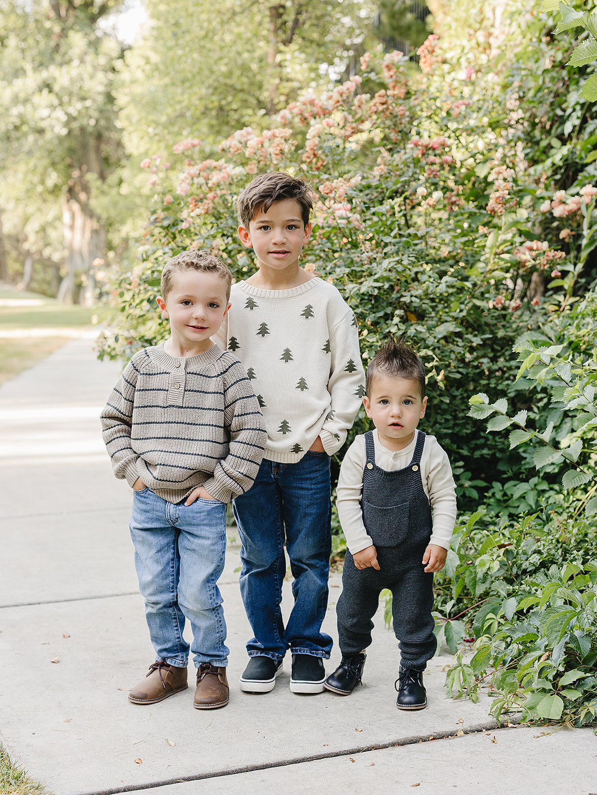Charcoal Knit Pocket Overalls Mebie Baby