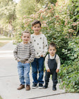Charcoal Knit Pocket Overalls Mebie Baby