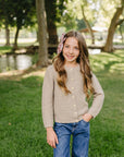 Brown Knit Button Down Cardigan Mebie Baby
