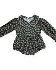 Olive Bloom Bubble Romper