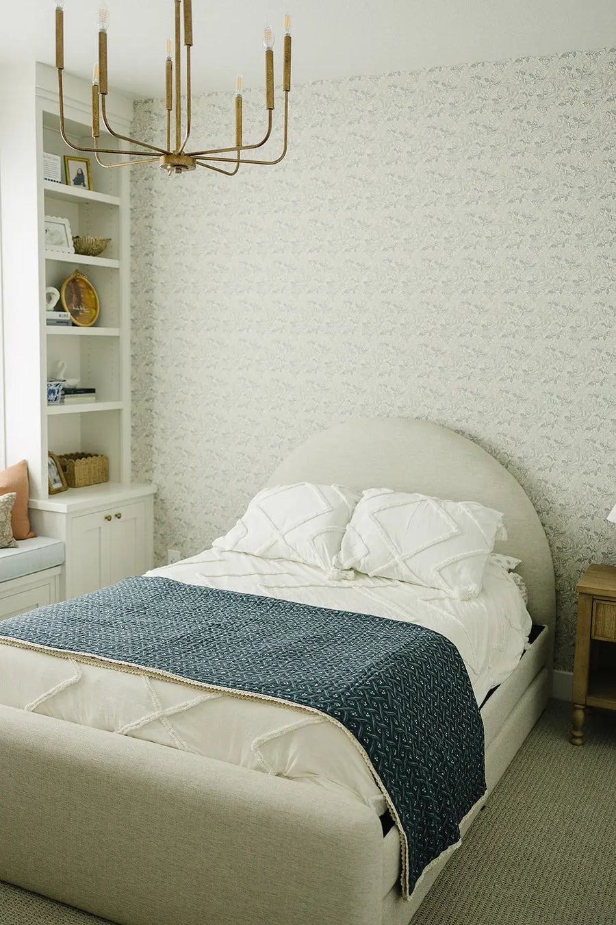 Navy Berry + Cream Berry Lace Twin Muslin Quilt Mebie Baby