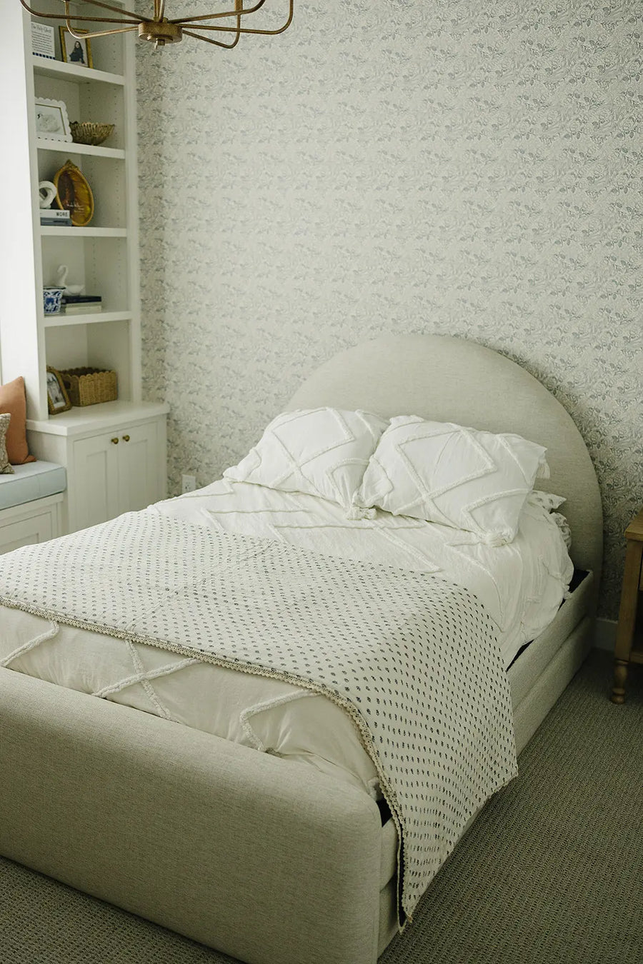 Navy Berry + Cream Berry Lace Twin Muslin Quilt Mebie Baby