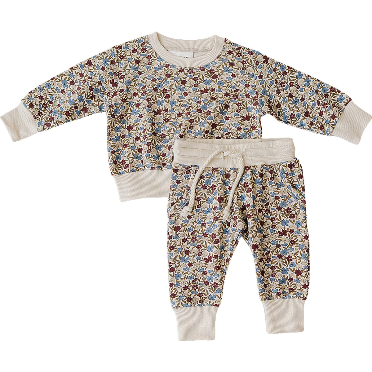 Desert Floral French Terry Set Mebie Baby