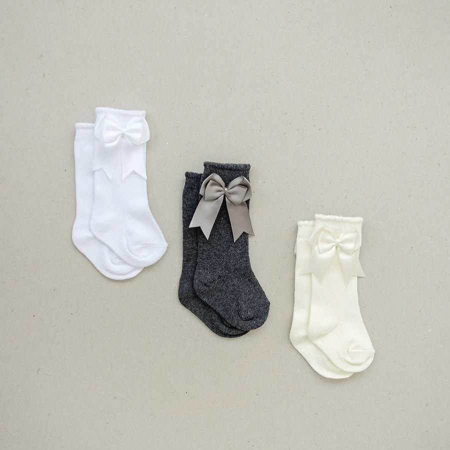 Mebie High Rise Bow Socks Mebie Baby