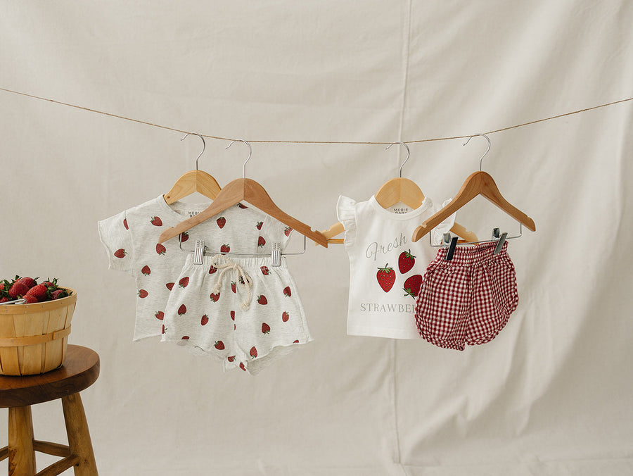 Strawberry Short Set Mebie Baby