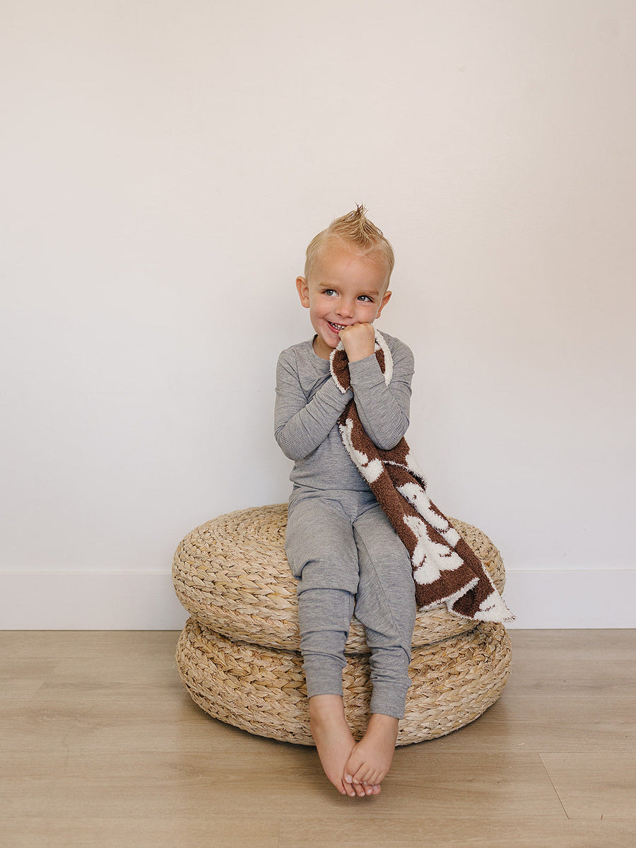 Teddy Bear Plush Blanket Mebie Baby