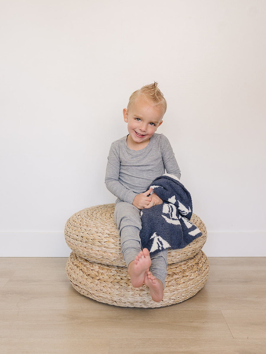 Sailboat Plush Blanket Mebie Baby