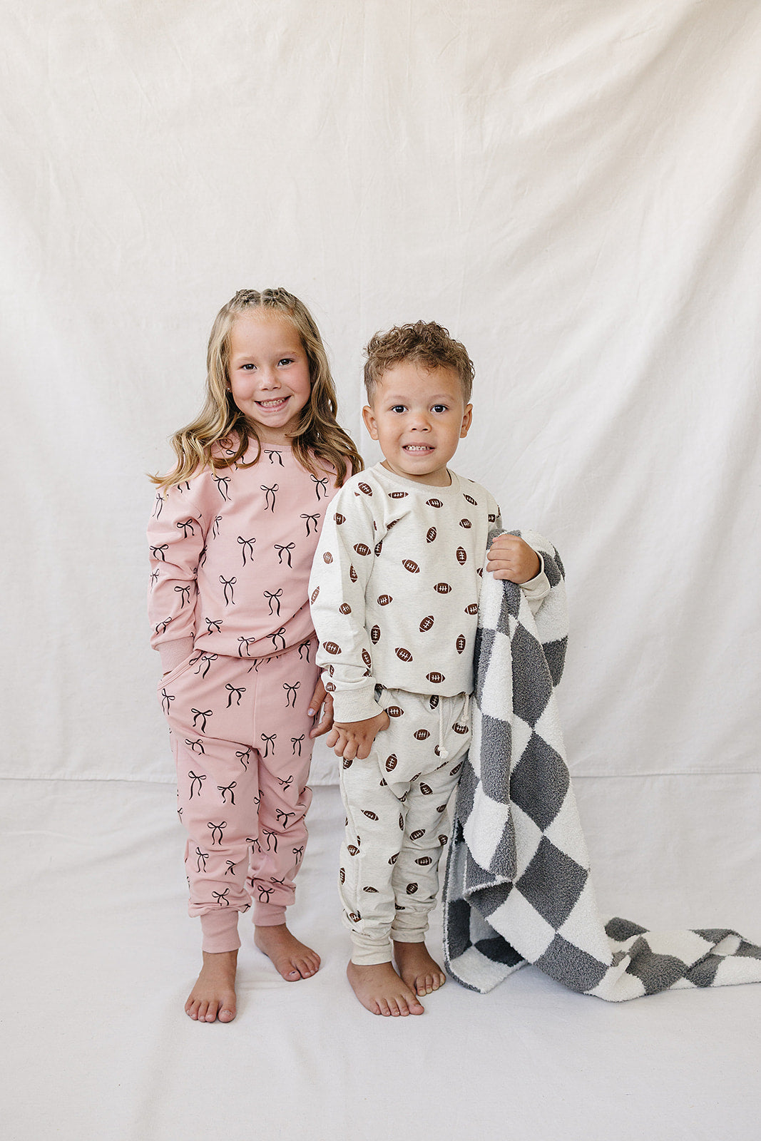 Blush Bows French Terry Set Mebie Baby