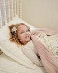 Meadow Floral + Dusty Rose Twin Muslin Quilt