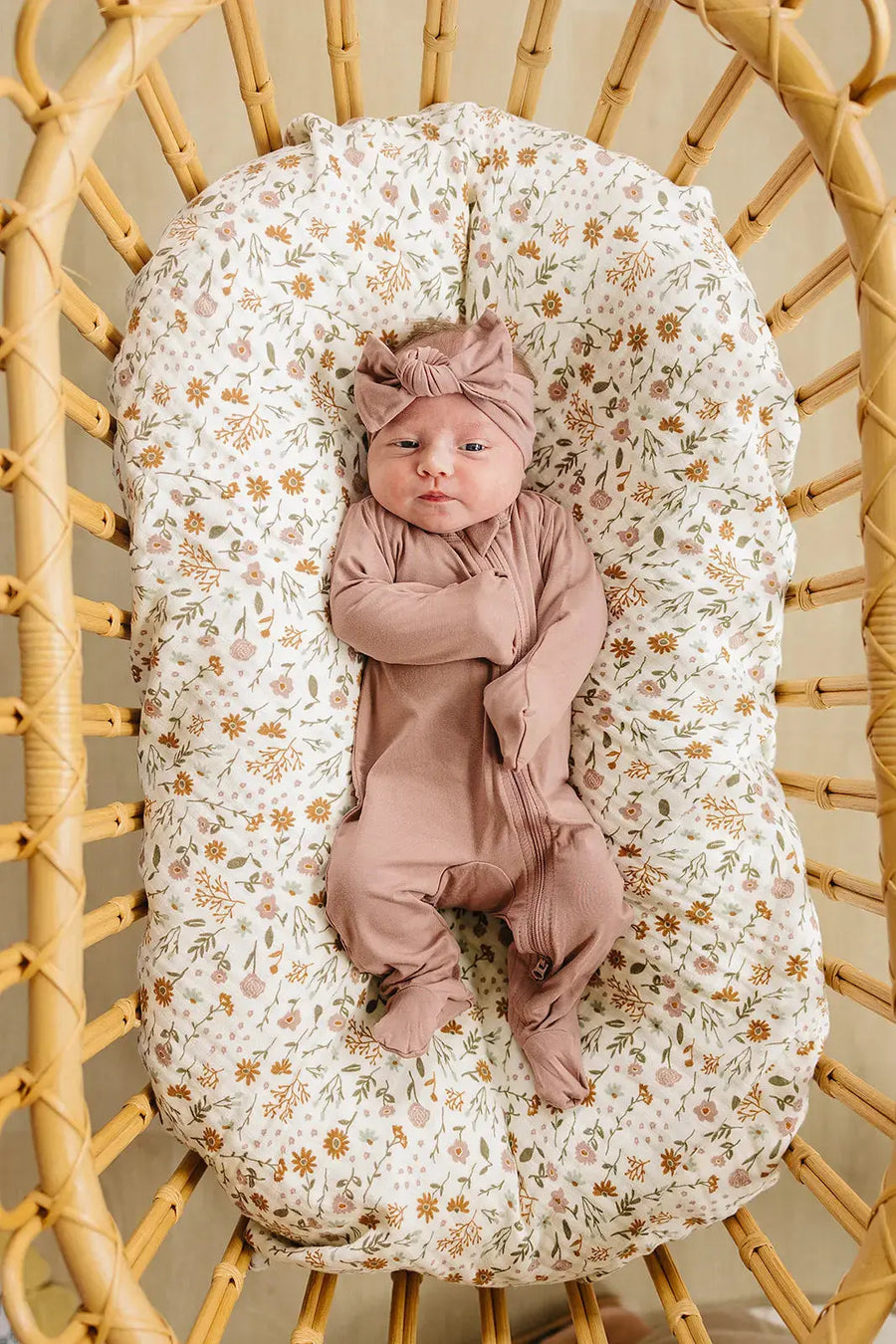Dusty Rose Bamboo Head Wrap Mebie Baby