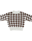 Brown + Cream Knit Sweater