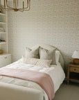 Meadow Floral + Dusty Rose Twin Muslin Quilt