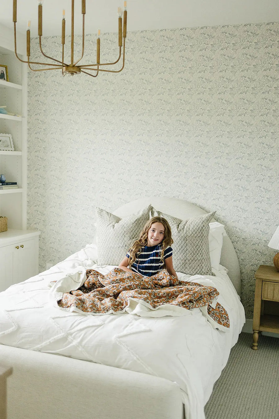 Magnolia Floral Twin Muslin Quilt Mebie Baby