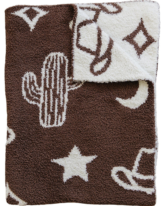 Western Plush Blanket Mebie Baby