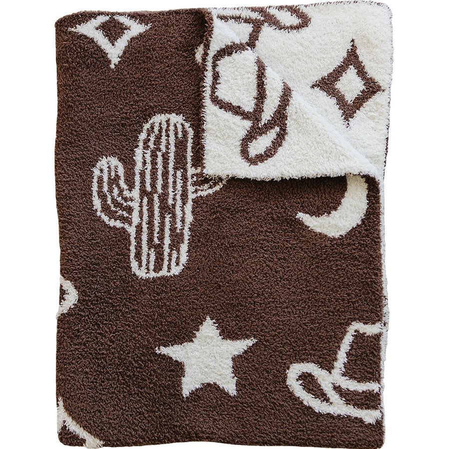 Western Plush Blanket Mebie Baby