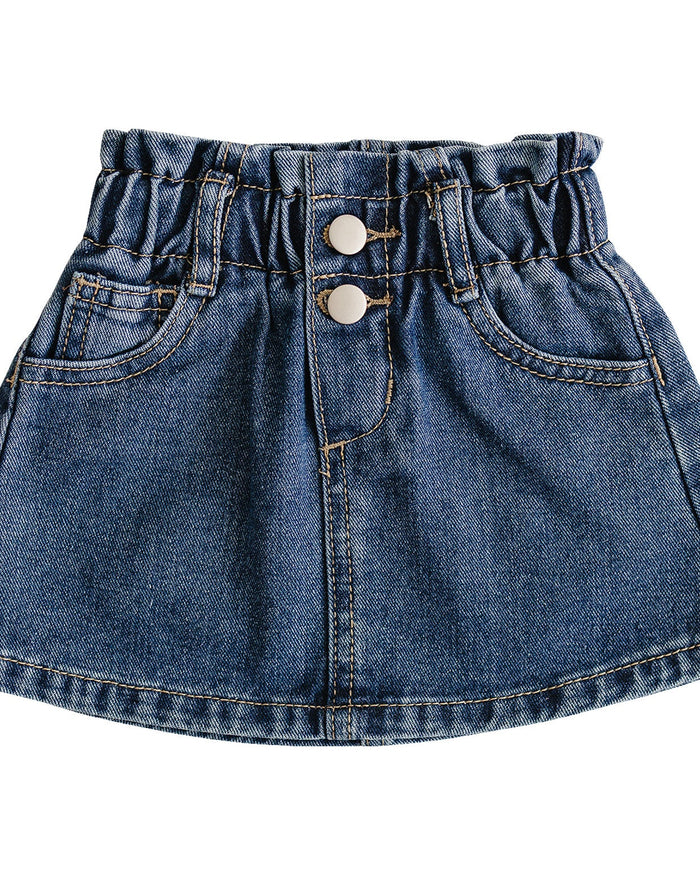 Dark Wash Denim Skirt Mebie Baby