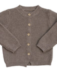 Brown Knit Button Down Cardigan Mebie Baby