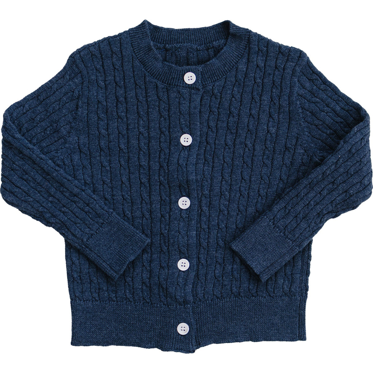 Navy Cable Knit Cardigan Mebie Baby