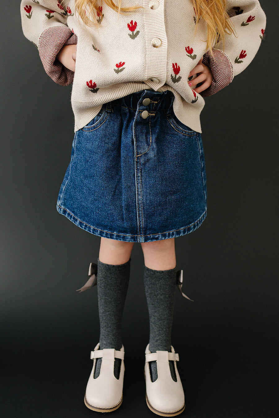 Dark Wash Denim Skirt Mebie Baby