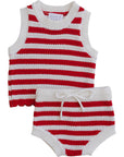 Red Stripe Bloomer Tank Set