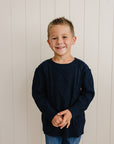 Navy Cable Knit Sweater