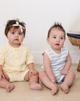 Yellow Cardigan Bloomer Set