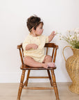 Yellow Cardigan Bloomer Set