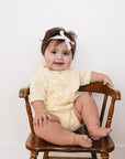 Yellow Cardigan Bloomer Set