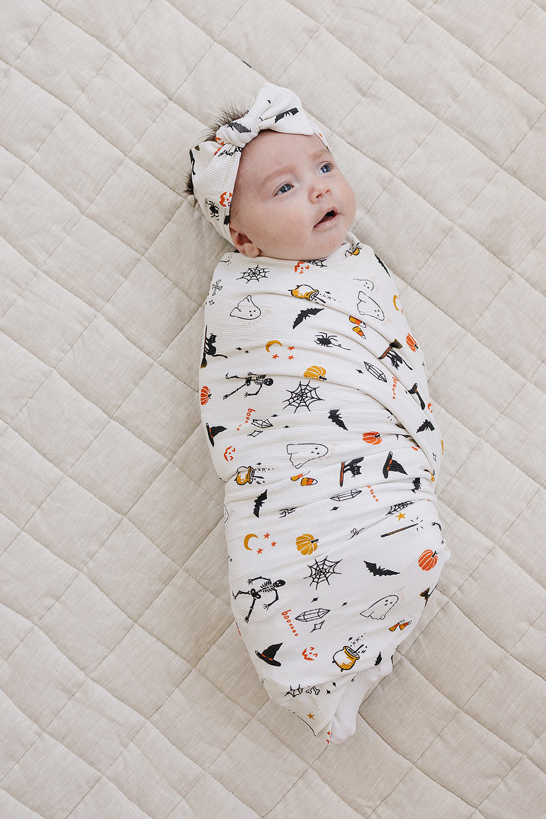 Halloween Bamboo Stretch Swaddle Mebie Baby