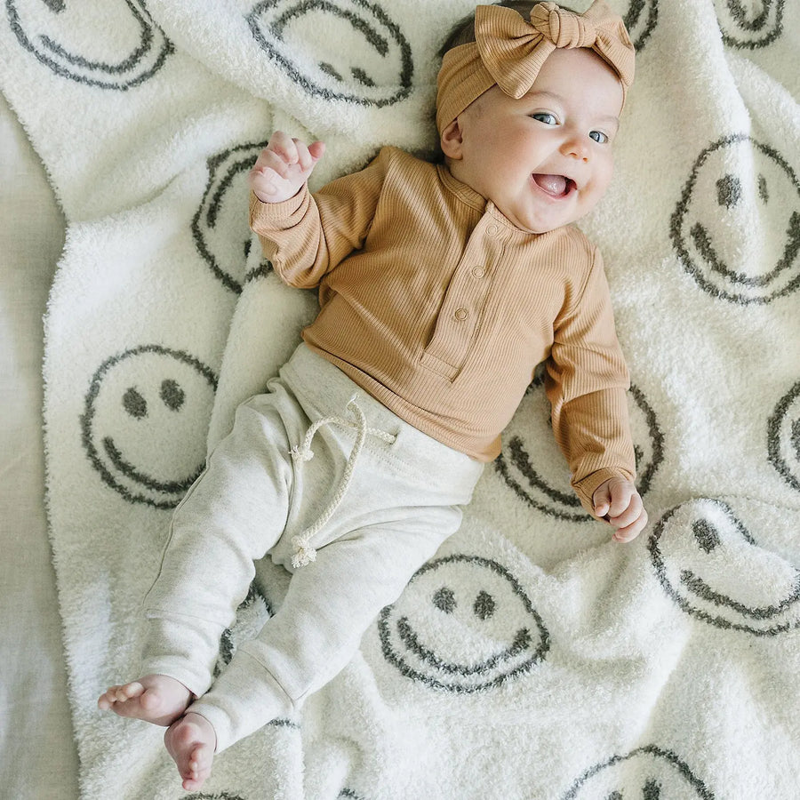 Latte Ribbed Bamboo Head Wrap Mebie Baby