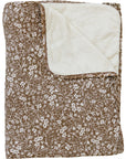 Brown Floral Bamboo Fleece Quilt Mebie Baby