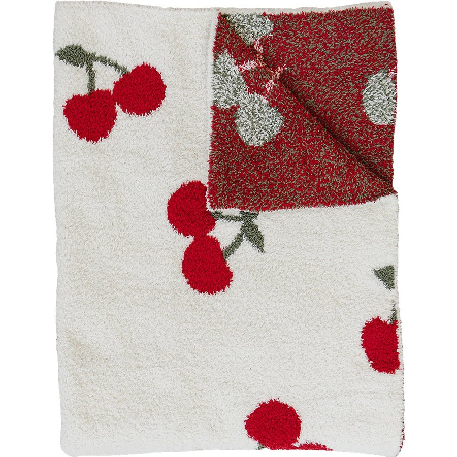 Cherry Plush Blanket Mebie Baby