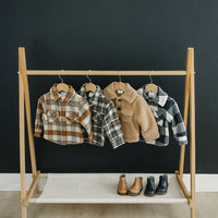 Charcoal Flannel Shacket