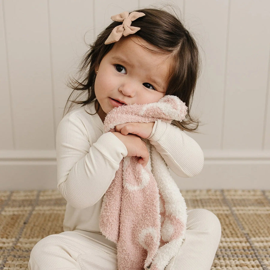 Pink Bow Plush Blanket Mebie Baby