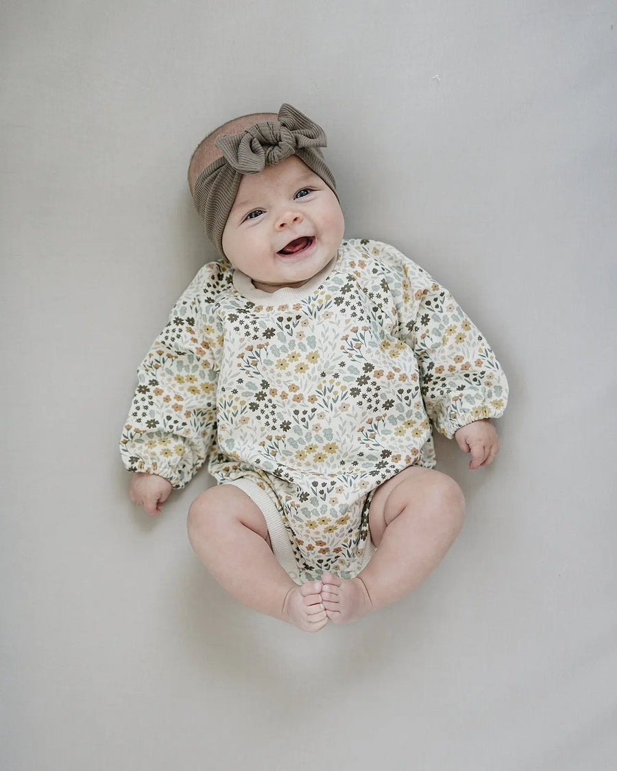 Latte Ribbed Bamboo Head Wrap Mebie Baby