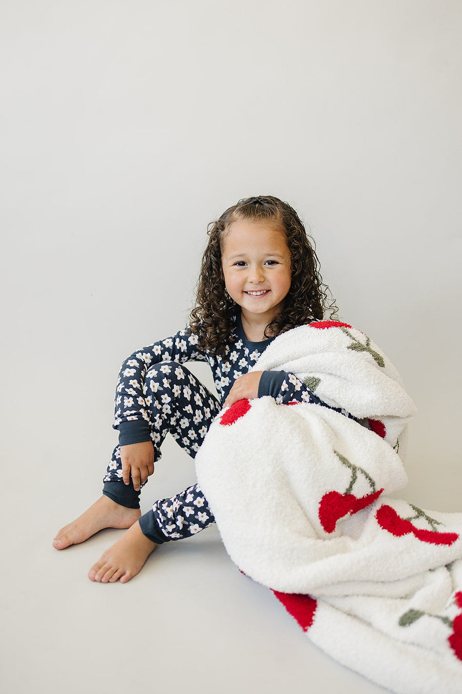 Cherry Plush Blanket Mebie Baby