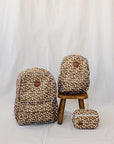 Mustard Floral Large Backpack