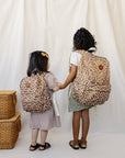 Mustard Floral Large Backpack