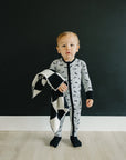 Black + White Checkered Plush Blanket