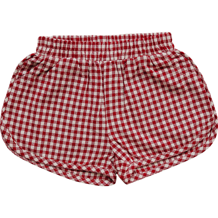 Red Gingham Shorts Mebie Baby
