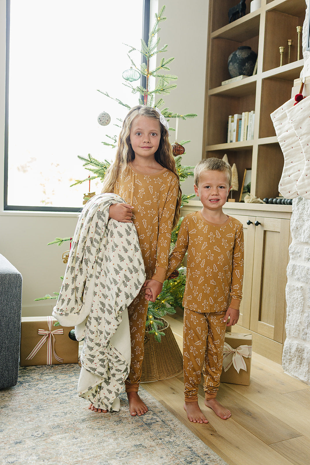 Christmas Trees Bamboo Fleece Quilt Mebie Baby