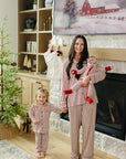 Adult Red Stripes Lounge Set Mebie Baby