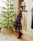 Christmas Plaid Smocked Dress Mebie Baby