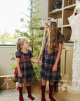Christmas Plaid Smocked Dress Mebie Baby